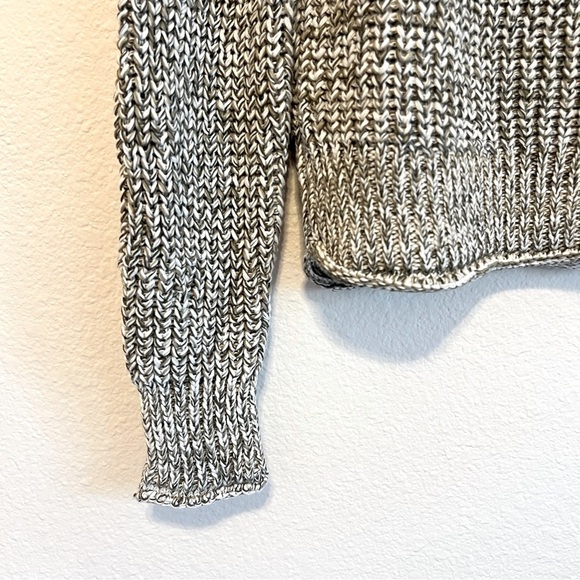 Madewell Vernon Marl Cotton Mock Neck Pullover Sweater, women’s size XS - Picture 9 of 12